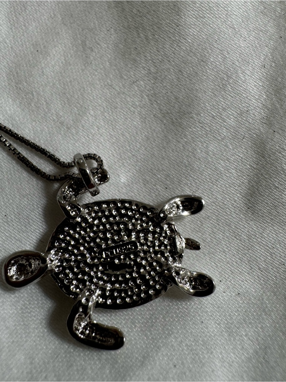 Sterling Silver 925 Sea Turtle Pendant Necklace 18” Italy - Picture 10 of 12